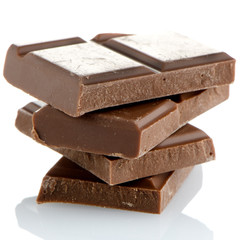 Closeup detail of chocolate parts