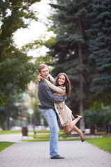 Obraz premium Couple outside