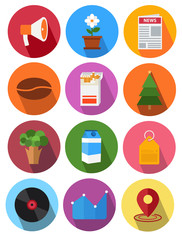 round icons set 12