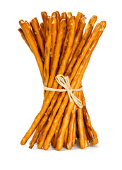 salty sticks isolated on white