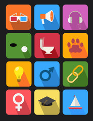 flat icons set 14