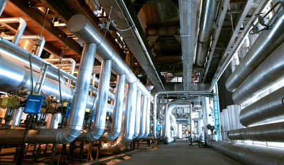 Industrial zone, Steel pipelines and valves