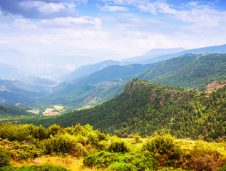 Naklejka na ściany i meble Pireneje, góry, krajobraz