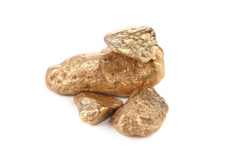 Bunch of golden nuggets
