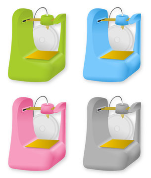 Imprimante 3D Printer Set Design