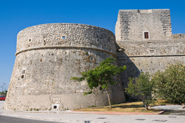 Fototapeta na wymiar Angevine-Jura zamku. Manfredonia. Puglia. Włochy.
