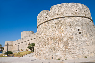 Fototapeta na wymiar Angevine-Jura zamku. Manfredonia. Puglia. Włochy.