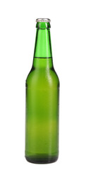 Bottle of beer isolated on white