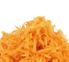 Heap of grated carrots