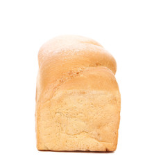 White fresh wheat bread. Close up.