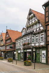 Fototapeta na wymiar Street in Celle, Germany