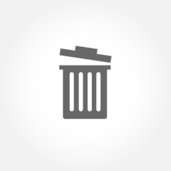 Trash bin - vector icon