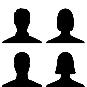 People profile picture icon set