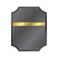 Obraz premium silver plate theme art frame