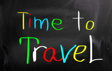 Obraz premium Time To Travel Concept