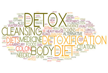 Detox and loosing weight related concepts