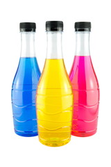 Bright colorful bottles
