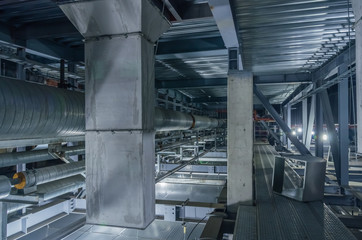 Building services in an building