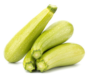 Fresh vegetable marrow isolated on white background