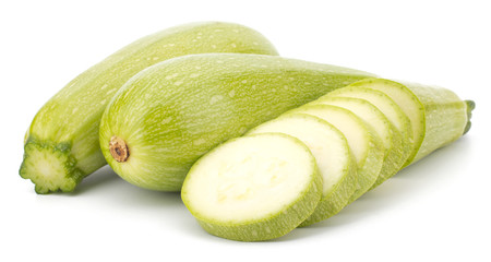 Fresh vegetable marrow isolated on white background