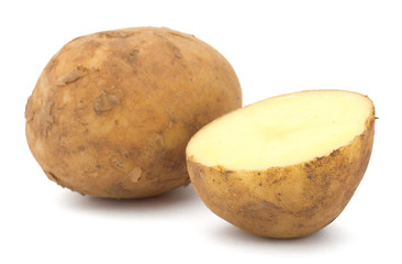 New Potatoes isolated on white background