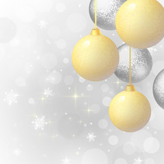 Background with Christmas balls