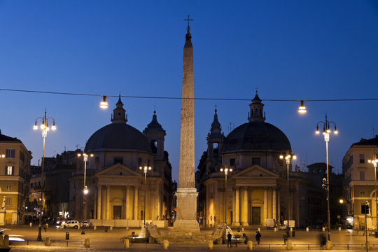 Piazza del Popolo e il Tridente.