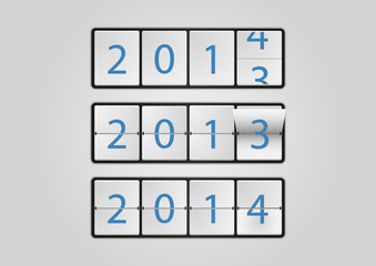 2014 Ticker board calendar