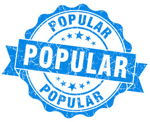 Obraz premium popular blue grunge vintage rubber stamp