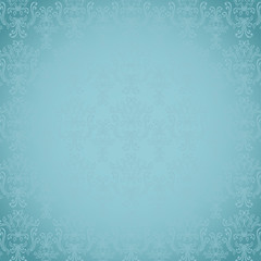 Seamless pattern in Victorian style marine colors