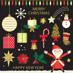 Christmas symbols set