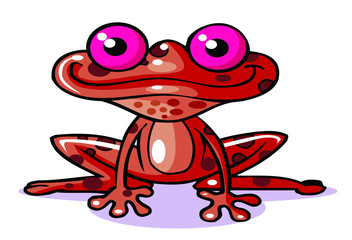 frog cartoon style