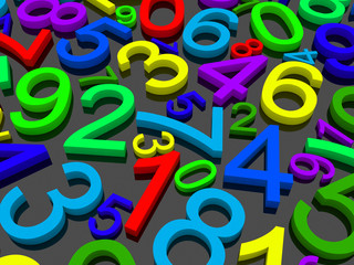 Background of numbers.