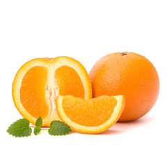 Orange and citron mint leaf