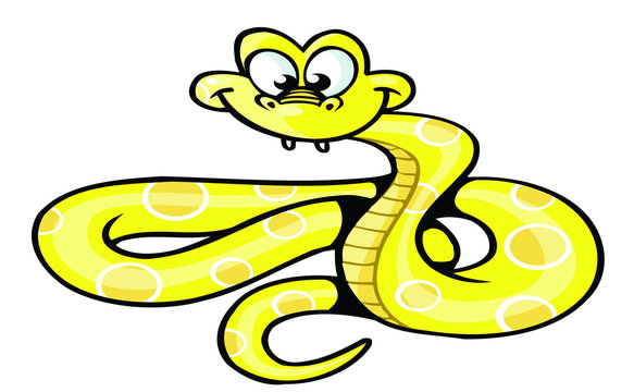 snake cartoon style