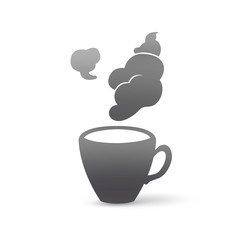 Icon of cup of coffee on isolated background. Vector design.