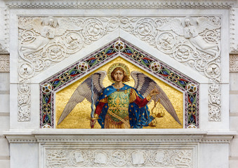 Mosaic on San Spiridione Orthodox Church in Trieste
