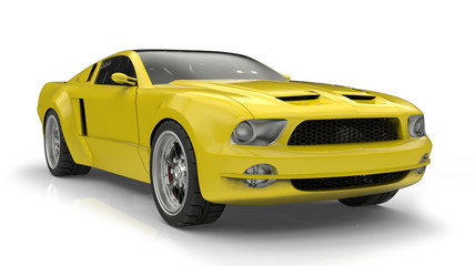 Obraz na płótnie Canvas yellow car