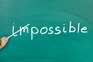 Fototapeta premium Everything is possible concept