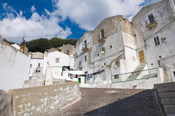 Alleyway. Monte Sant'Angelo. Puglia. Italy.