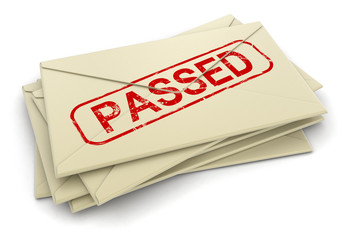 Passed letters  (clipping path included)