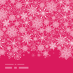 vector Colorful Snowflake Texture Horizontal Border Seamless