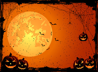 Orange Halloween background