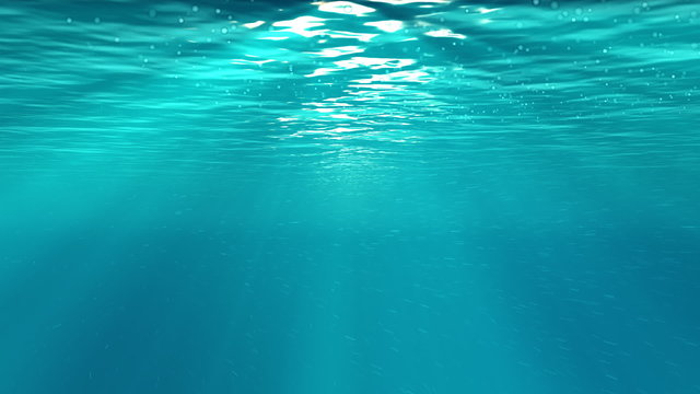 Paradise underwater, bubbles - loop