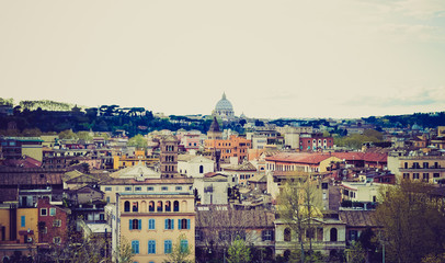 San Pietro, Rome retro look
