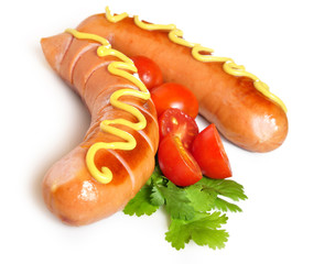 Salchichas con mostaza