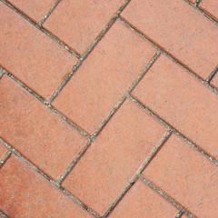 Red brick pavement fragment texture
