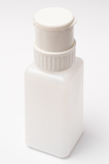 plastic bottle on white background