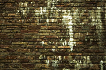 Background of old brick or stone wall texture