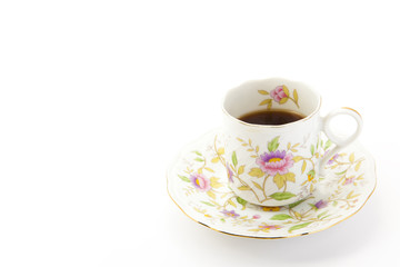 coffee poured into a coffee cup